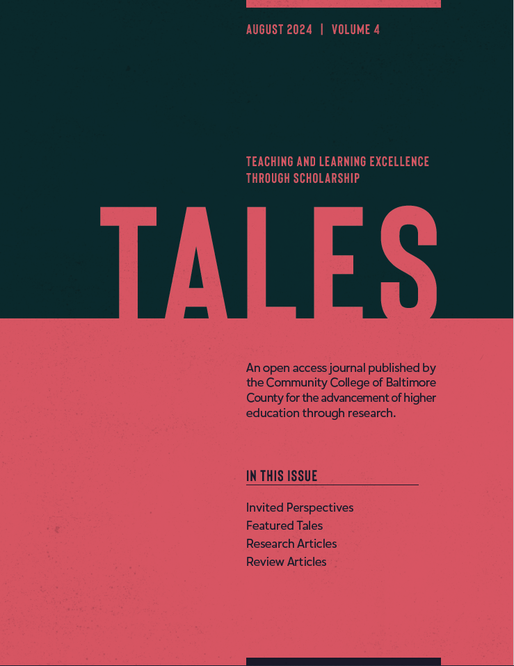 					View Vol. 4 No. 1 (2024): Teaching and Learning Excellence through Scholarship (TALES)
				